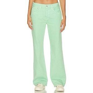 Ética Amis Relaxed Boot Cut Jeans in Dusty Aqua Size 28